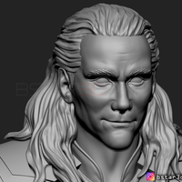 LOKI Bust With Helmet - Tom Hiddleston - - Marvel - Avenger  - Thumbnail 18