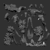 Shazam Billy batson Diorama - 3D print model - Thumbnail 2