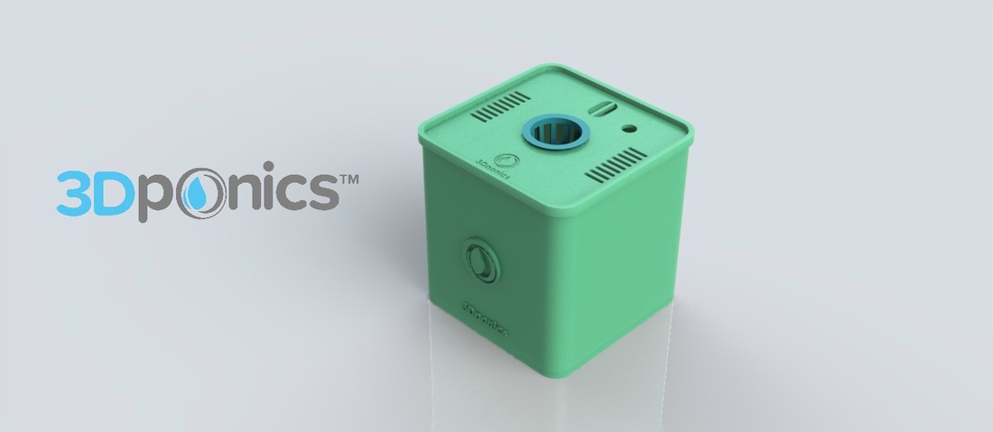 Square Pot - 3Dponics Cube System 3D Print 26915