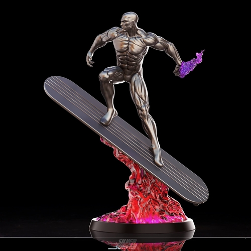Silver Surfer in action - 3D print model 3D Print 269163