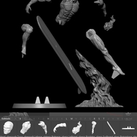 Silver Surfer in action - 3D print model - Thumbnail 10