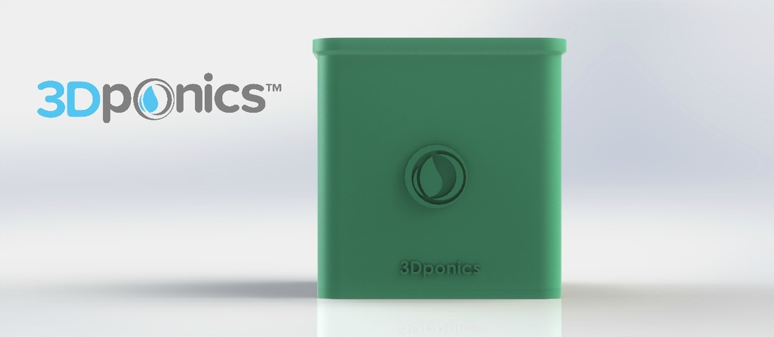 Square Pot - 3Dponics Cube System 3D Print 26917