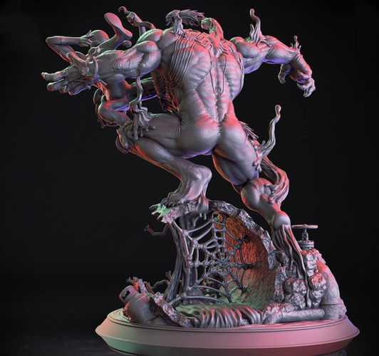 VENOM vs SPIDERMAN - 3D Print Model 3D Print 269190