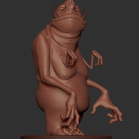 Small Alien 4 Hands 3D Printing 2692
