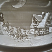 Christmas lithophane tier cake  - Thumbnail 5