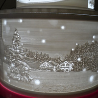 Christmas lithophane tier cake  - Thumbnail 6