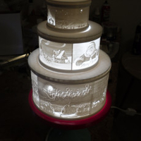 Christmas lithophane tier cake  - Thumbnail 7