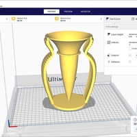 vase cup pot jug vessel v404 for 3d-print or cnc - Thumbnail 1