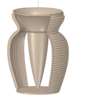 vase cup pot jug vessel v404 for 3d-print or cnc - Thumbnail 4