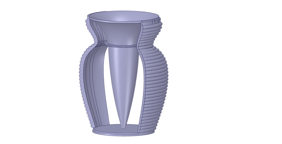 vase cup pot jug vessel v404 for 3d-print or cnc 3D Print 269333