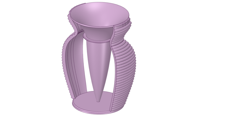 vase cup pot jug vessel v404 for 3d-print or cnc