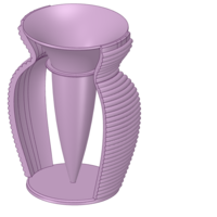 Small vase cup pot jug vessel v404 for 3d-print or cnc 3D Printing 269336