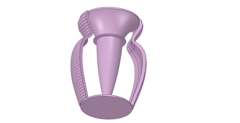 vase cup pot jug vessel v404 for 3d-print or cnc 3D Print 269340