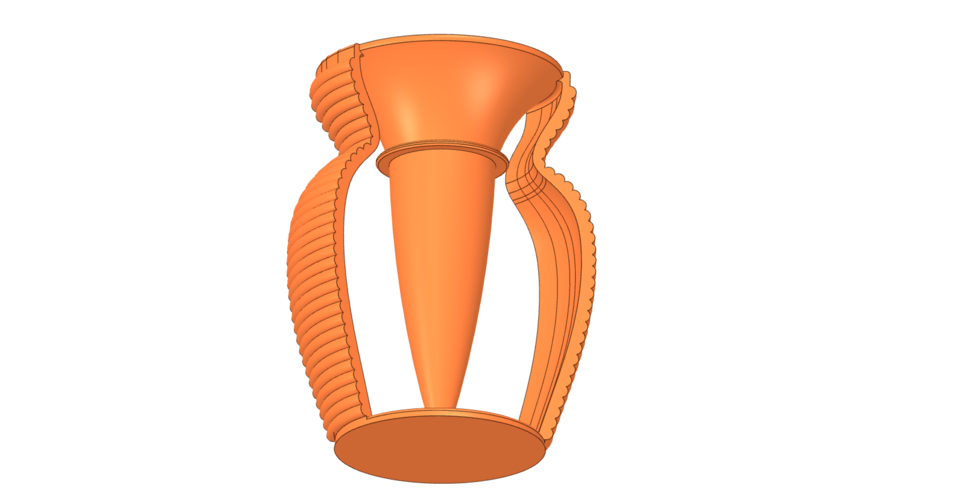 vase cup pot jug vessel v404 for 3d-print or cnc 3D Print 269341