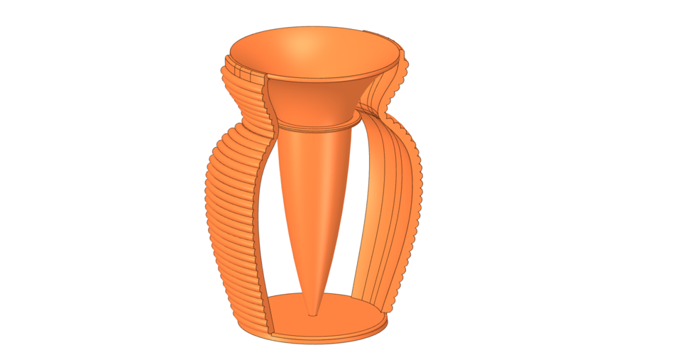 vase cup pot jug vessel v404 for 3d-print or cnc 3D Print 269342