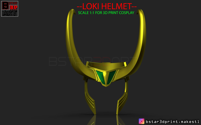 Loki Helmet - Avenger Marvel 3D print model