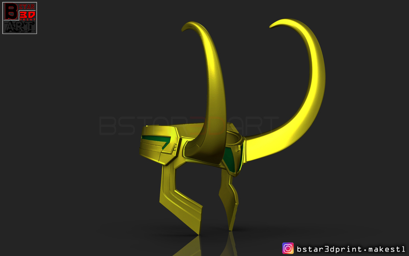 Loki Helmet - Avenger Marvel 3D print model 3D Print 269402