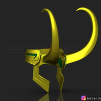Loki Helmet - Avenger Marvel 3D print model - Thumbnail 2