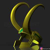 Loki Helmet - Avenger Marvel 3D print model - Thumbnail 3