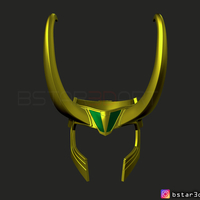 Loki Helmet - Avenger Marvel 3D print model - Thumbnail 4