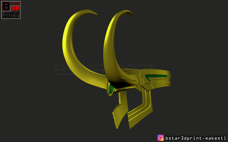 Loki Helmet - Avenger Marvel 3D print model 3D Print 269405