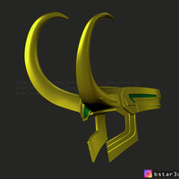 Loki Helmet - Avenger Marvel 3D print model - Thumbnail 5