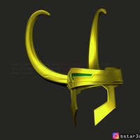Loki Helmet - Avenger Marvel 3D print model - Thumbnail 6