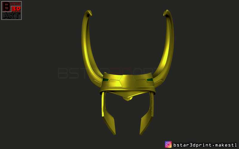 Loki Helmet - Avenger Marvel 3D print model 3D Print 269407