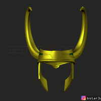 Loki Helmet - Avenger Marvel 3D print model - Thumbnail 7