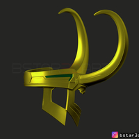 Loki Helmet - Avenger Marvel 3D print model - Thumbnail 8