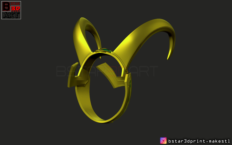 Loki Helmet - Avenger Marvel 3D print model 3D Print 269410