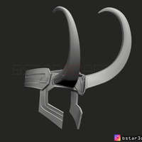 Loki Helmet - Avenger Marvel 3D print model - Thumbnail 12