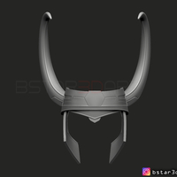 Loki Helmet - Avenger Marvel 3D print model - Thumbnail 15