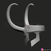 Loki Helmet - Avenger Marvel 3D print model - Thumbnail 16