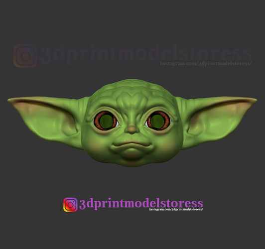 Mandalorian Baby Yoda Helmet Costume Cosplay Star Wars  3D Print 269601