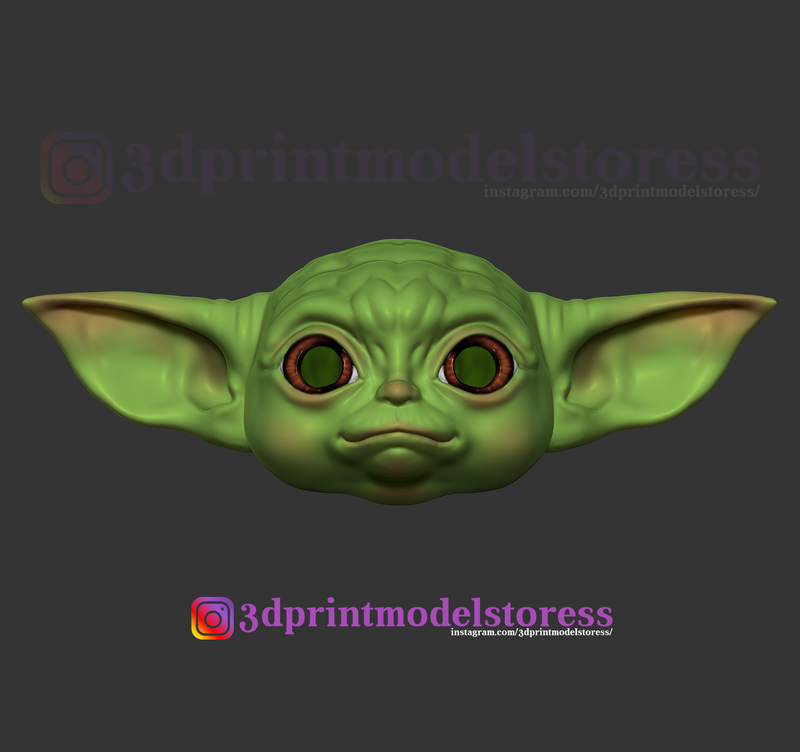 Mandalorian Baby Yoda Helmet Costume Cosplay Star Wars 