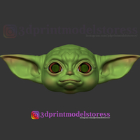 Small Mandalorian Baby Yoda Helmet Costume Cosplay Star Wars  3D Printing 269601