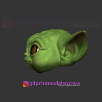 Mandalorian Baby Yoda Helmet Costume Cosplay Star Wars  - Thumbnail 3