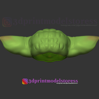 Mandalorian Baby Yoda Helmet Costume Cosplay Star Wars  - Thumbnail 5