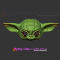 Mandalorian Baby Yoda Helmet Costume Cosplay Star Wars  - Thumbnail 6