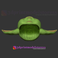 Mandalorian Baby Yoda Helmet Costume Cosplay Star Wars  - Thumbnail 7