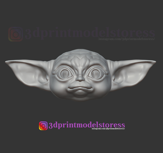 Mandalorian Baby Yoda Helmet Costume Cosplay Star Wars  3D Print 269608