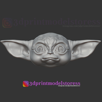 Mandalorian Baby Yoda Helmet Costume Cosplay Star Wars  - Thumbnail 8