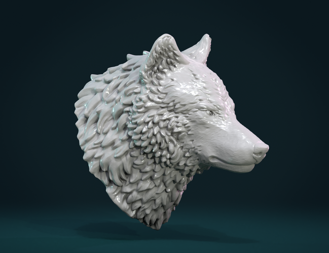Wolf Head III 3D Print 269635