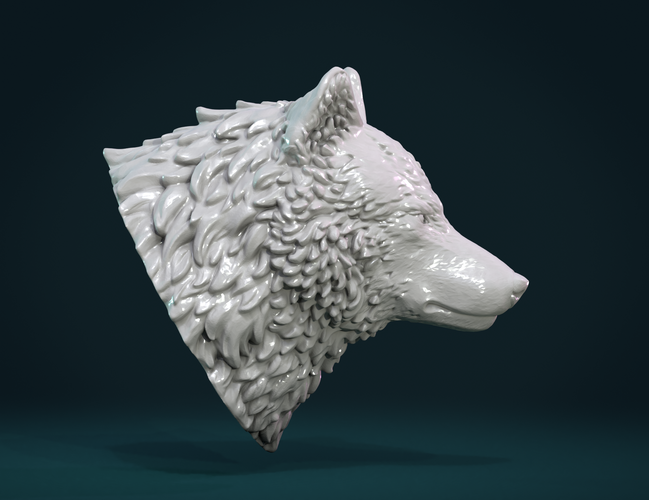 Wolf Head III 3D Print 269636