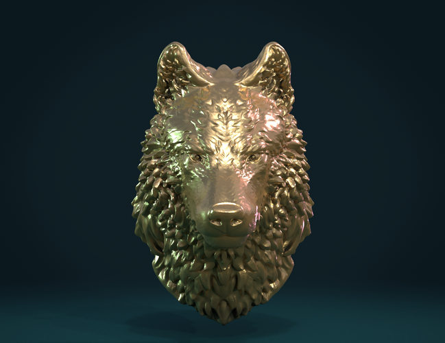 Wolf Head III 3D Print 269637