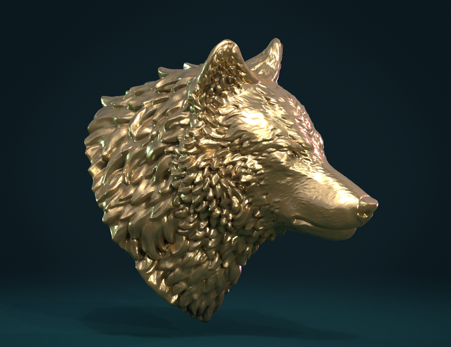 Wolf Head III 3D Print 269638