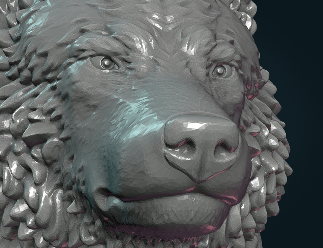 Wolf Head III 3D Print 269646