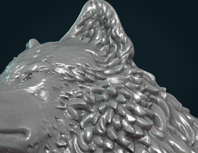 Wolf Head III 3D Print 269647