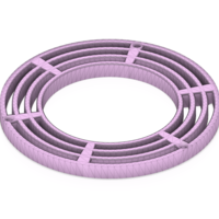 Floor Drain Grate Round 200x100 with 110 hole for balcony - Thumbnail 1